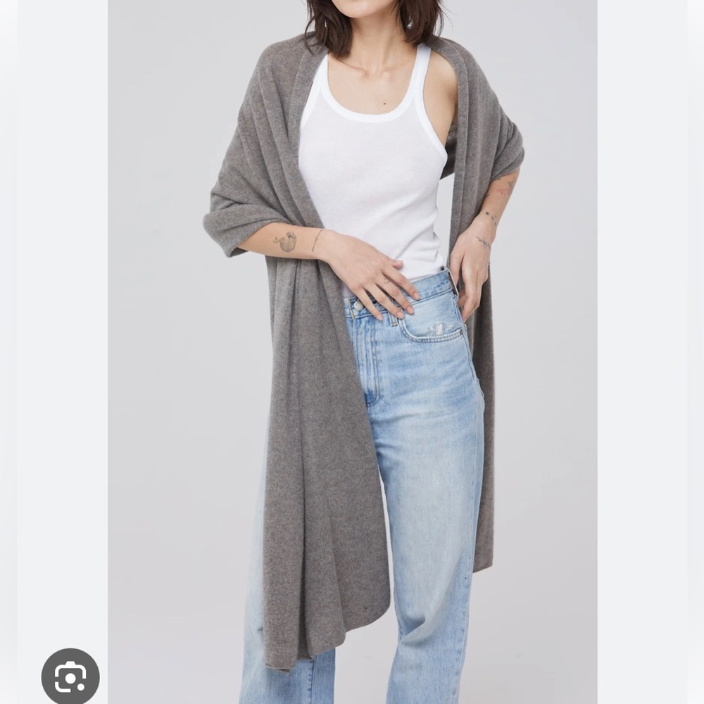 Naked cashmere Karlie Wrap in charcoal